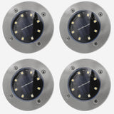 Gadgets d'Eve bricolage DELSO™ -: Éclairage DEL pour chemin de plancher à énergie solaire (paquet de 4)